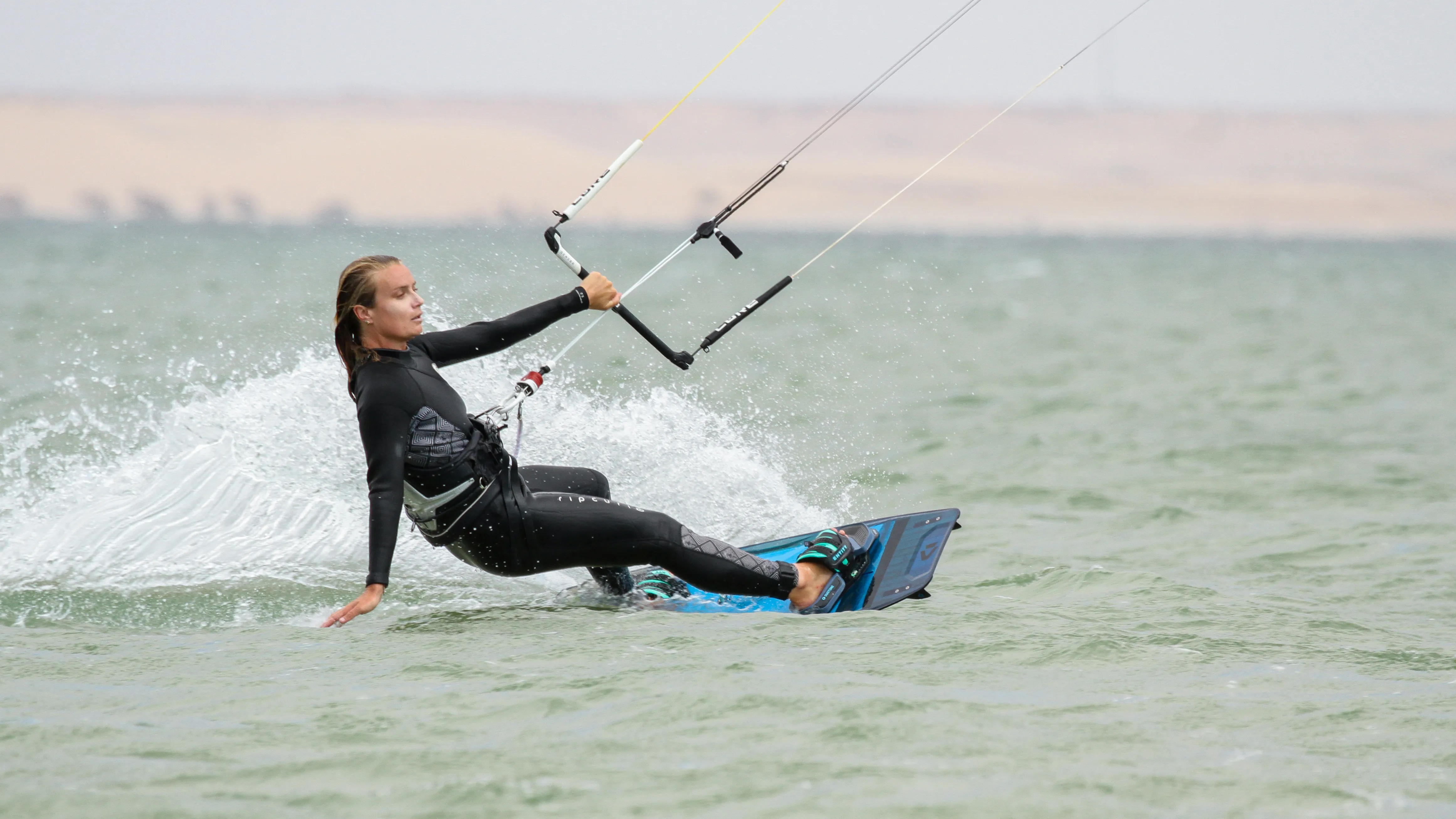 Kitesurf en la laguna de Dakhla