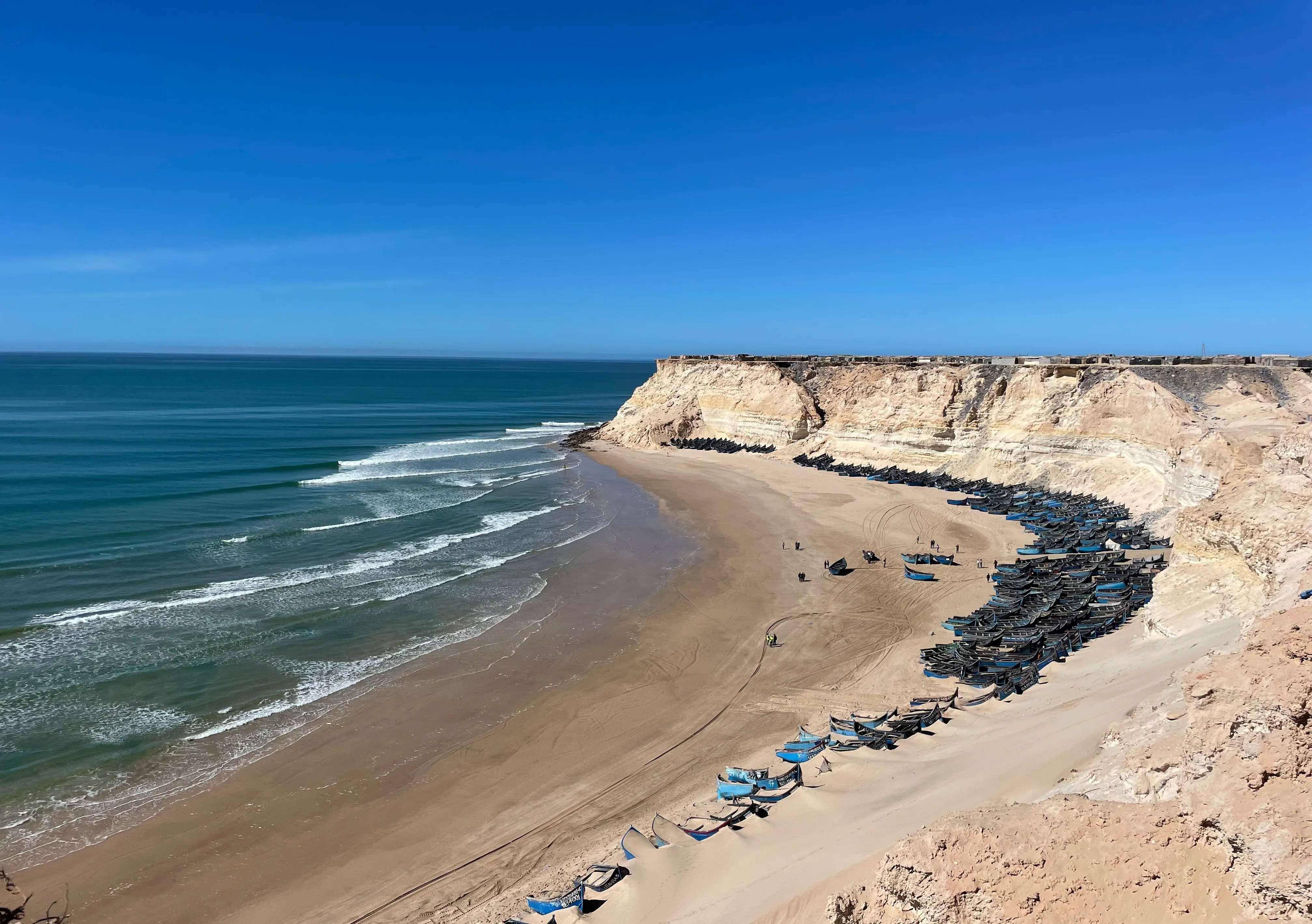 spot de surf Arish en el océano Atlántico cerca de Dakhla